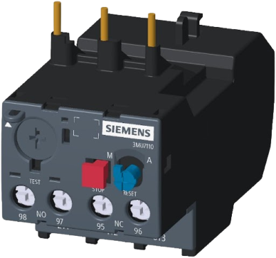 SINOVA 3MU7 Thermal Overload Relays / Size1, Trip class10, Rated power three-phase motor at 400V(0.25), Current setting value 400Vac(0.63-1A), Suitable for contactor size0,1,2