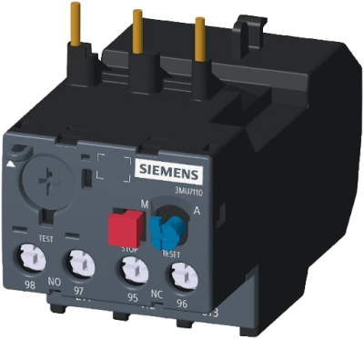 SINOVA 3MU7 Thermal Overload Relays / Size1, Trip class10, Rated power three-phase motor at 400V(0.75), Current setting value 400Vac(1.25-2A), Suitable for contactor size0,1,2