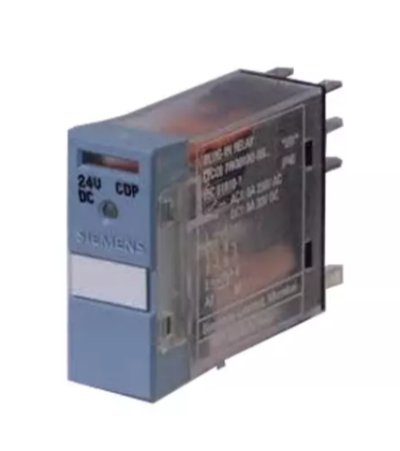 Plug in 2 changeover contacts 8 pin relay, 6 A 24 V DC