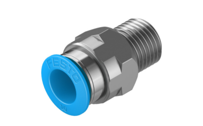 QS-1/4-10 Festo" Push-in fitting,1/4"10mm(153007)