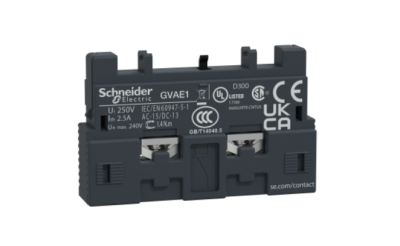 GV-AE1 Tele" Aux. Contcat ด้านหน้า 1NOหรือ 1NC