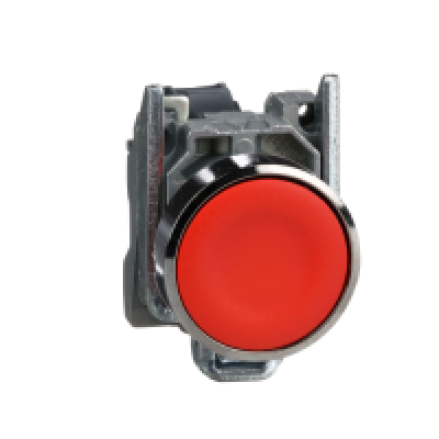 XB4-BA42 SCHNEIDER ELECTRIC ปุ่มกดสีแดงแบบเรียบ หน้าสัมผัส 1NC ขนาด 22 มม.