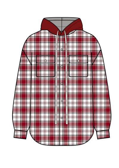 [Pre-Order] Summer2026 - Red Plaid Hood