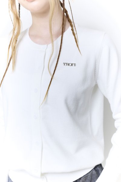 TFF - Baby Cardigan Font Logo - White