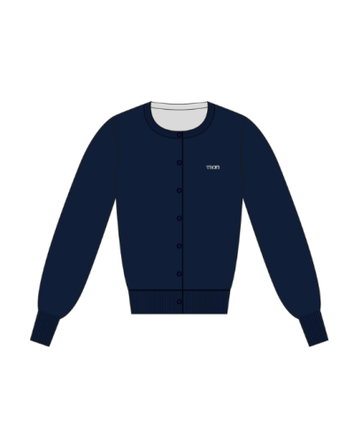 TFF - Baby Cardigan Font Logo - Navy Blue