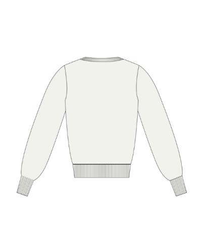 TFF - Baby Cardigan Font Logo - White