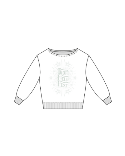 TFF - Off Shoulder Sweater Flex - White