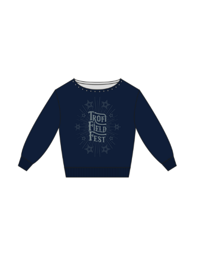 TFF - Off Shoulder Sweater Flex - Navy Blue ( Pre-order Ony : 01-15 Jan 2026 )