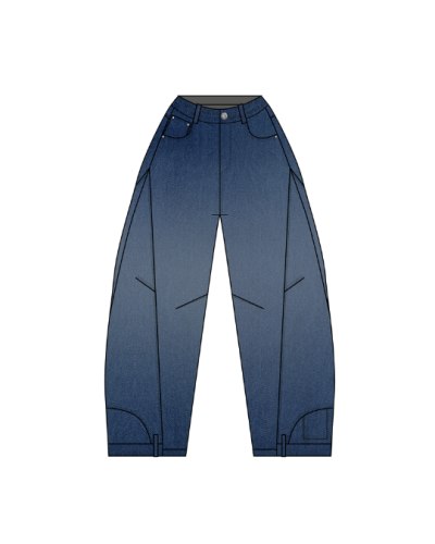 TFF - Bagy Flip Jeans - Fade Blue