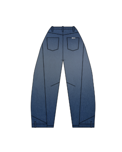 TFF - Bagy Flip Jeans - Fade Blue