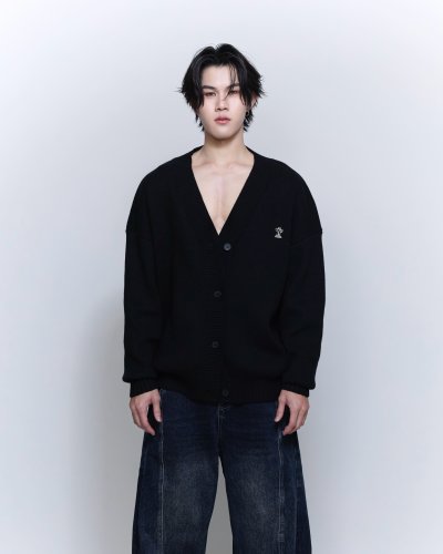 TFF - Cardigan Logo - Black