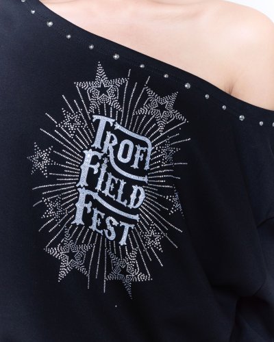 TFF - Off Shoulder Sweater Flex - Black