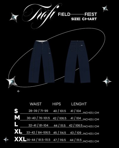 TFF - Bagy Jeans - Dark Blue