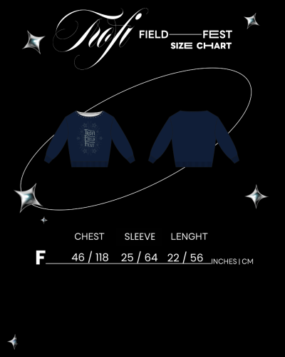 TFF - Off Shoulder Sweater Flex - Navy Blue ( Pre-order Ony : 01-15 Jan 2026 )