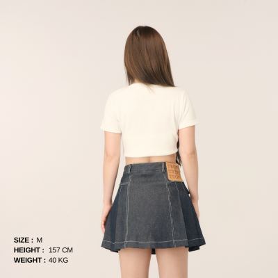 TROFI Walkway Denim Skirt ( Available until out of stock ***จนกว่าสินค้าจะหมด*** )