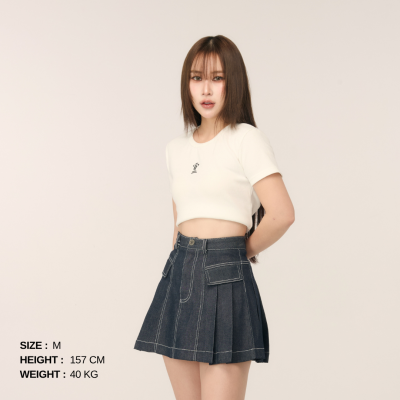 TROFI Walkway Denim Skirt ( Available until out of stock ***จนกว่าสินค้าจะหมด*** )
