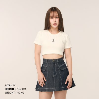 TROFI Walkway Denim Skirt ( Available until out of stock ***จนกว่าสินค้าจะหมด*** )
