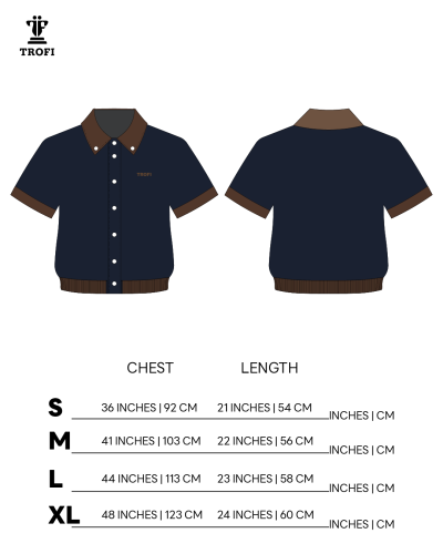 TYT-Contrast Collar Cropped Shirt
