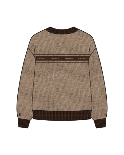 TYT-Contrast Trim Knit Cardigan