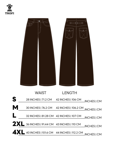 TYT-Flared Denim Jeans-Dark Brown