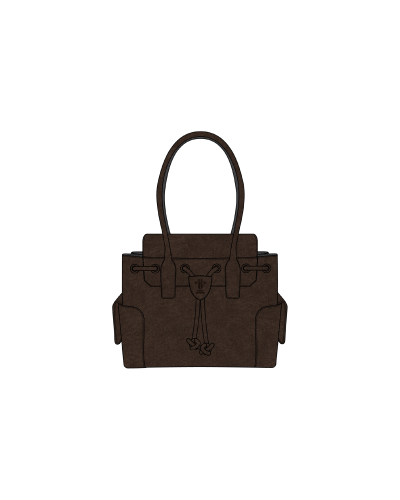 TYT-Baby Bear Carryall-Chocolate Suede