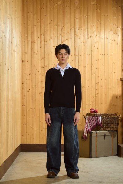 Summer2026 - Baby Pullover Cardigan - Black