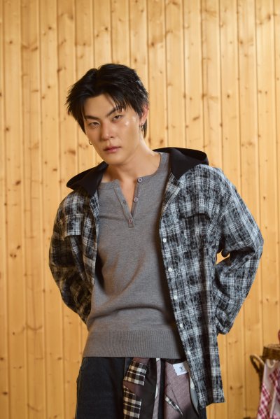 [Pre-Order] Summer2026 - Grey Plaid Hood