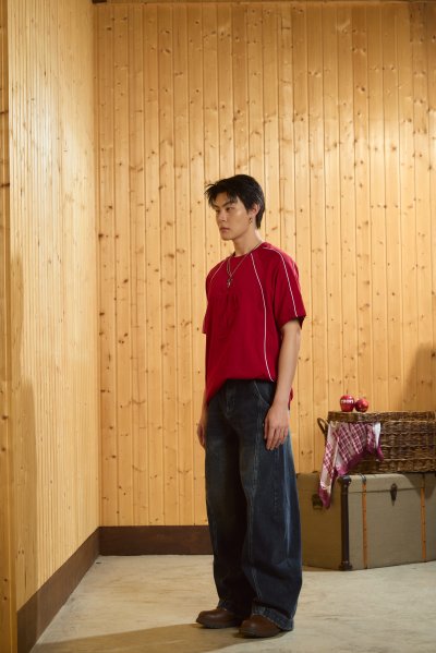 Summer2026 - Tee - Logo Embossing - Red