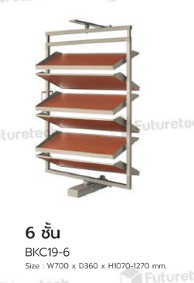 FutureTech ชั้นวางรองเท้าแบบดึงออก หมุนได้ 360 องศา สำหรับหน้าบานตู้กว้าง 800 มม.