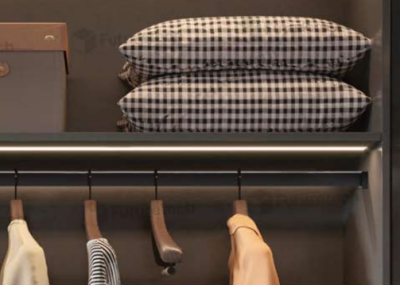 FutureTech ราวแขวนผ้าพร้อมหูรับราว