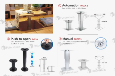 FutureTech ขาโต๊ะปรับขึ้น-ลง