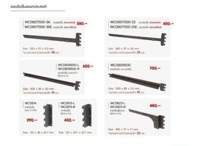 FutureTech แขนรับชั้นอเนกประสงค์