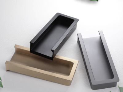 FutureTech มือจับฝัง อลูมิเนียม สีทอง,ดำ,เทา (100mm.)