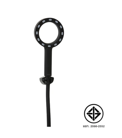 HAFELE ชุดฝักบัว X-JET พร้อมสายและขอแขวน สีดำ