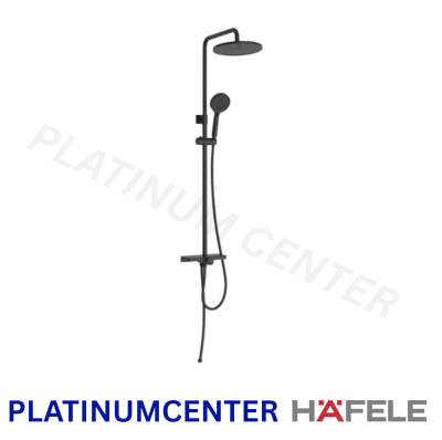 HAFELE ชุดฝักบัวยืนอาบ 220 พร้อมวาล์วเปลี่ยนทิศทางน้ำและชั้นวาง