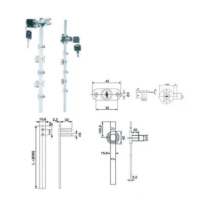 HAFELE ระบบกุญแจล็อกตลอด ด้านหน้า