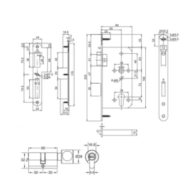 HAFELE ชุดมือจับก้านโยกซิงค์อัลลอย สีนิกเกิ้ลด้าน