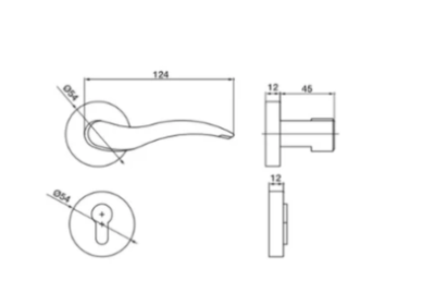 HAFELE ชุดมือจับก้านโยกซิงค์อัลลอย สีนิกเกิ้ลด้าน