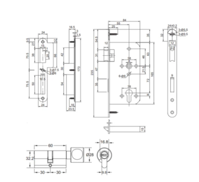 HAFELE ชุดมือจับก้านโยกซิงค์อัลลอย สีนิกเกิ้ลรมดำ