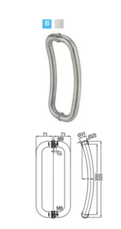 HAFELE มือจับดึง สแตนเลสสตีล รุ่นมาตรฐาน