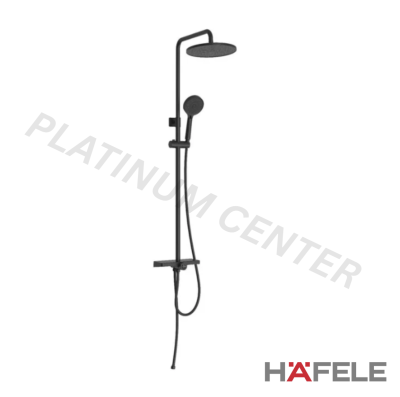 HAFELE ชุดฝักบัวยืนอาบ 220 พร้อมวาล์วเปลี่ยนทิศทางน้ำและชั้นวาง