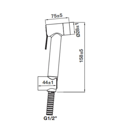 HAFELE หัวสเปรย์ฉีดชำระ