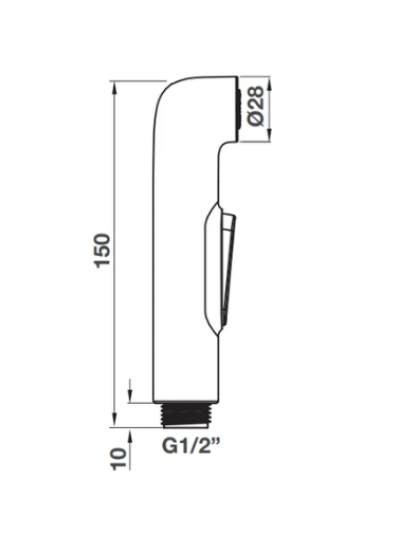 HAFELE ชุดสายฉีดชำระ