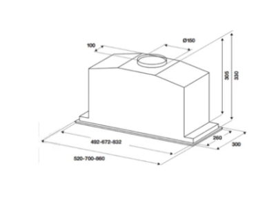 HAFELE เครื่องดูดควันแบบ Built-in BERTAZZONI