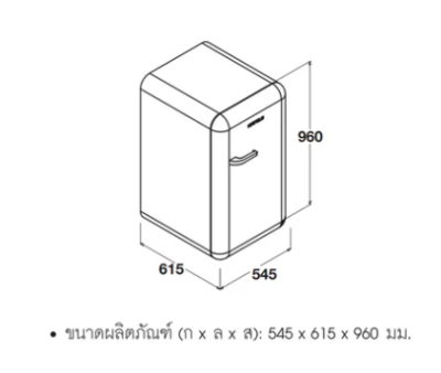 HAFELE ตู้เย็นมินิบาร์แบบสไตล์ย้อนยุค: คิวท์ ซีรี่ย์