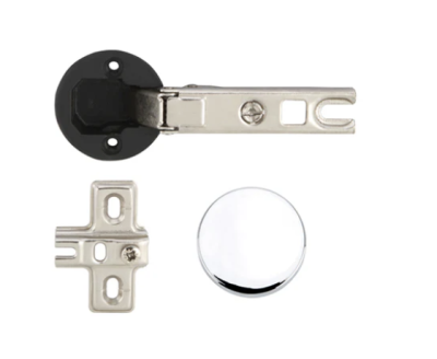 HAFELE บานพับถ้วย 35 มม. สำหรับกระจก 4-6 มม. ฝาขอบสีเงินทรงกลม