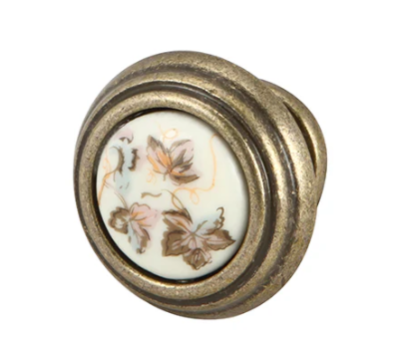 HAFELE ปุ่มจับเซรามิค ฐานซิงค์อัลลอยด์ 33X26มม.