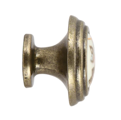 HAFELE ปุ่มจับเซรามิค ฐานซิงค์อัลลอยด์ 33X26มม.