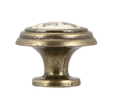 HAFELE ปุ่มจับเซรามิค ฐานซิงค์อัลลอยด์ 33X26มม.