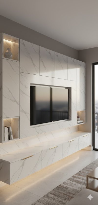 KV 8702G Cosmic White Marble